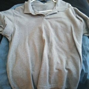 Men's grey collard short sleeve shirt